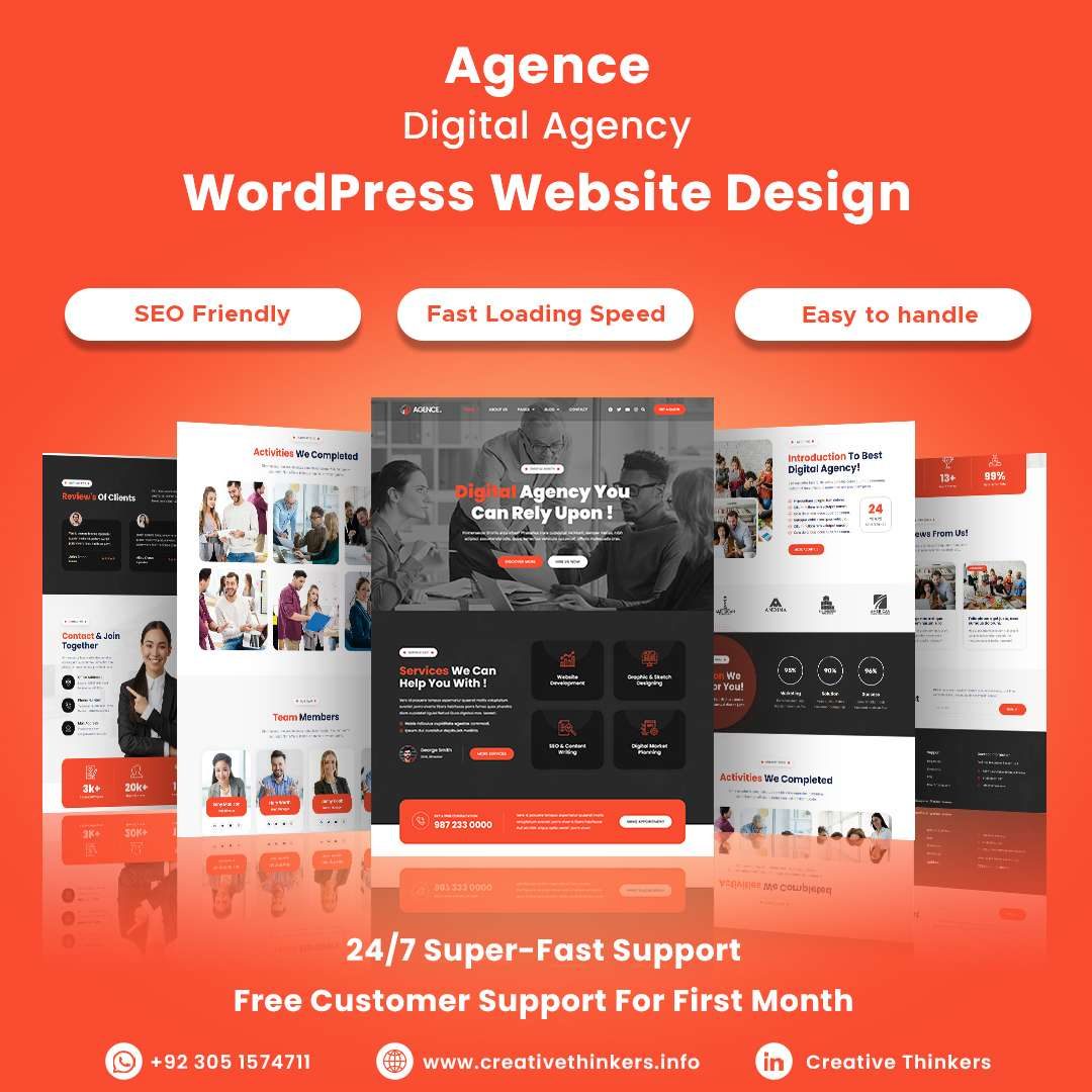 Agence – Digital Agency WordPress Website Design